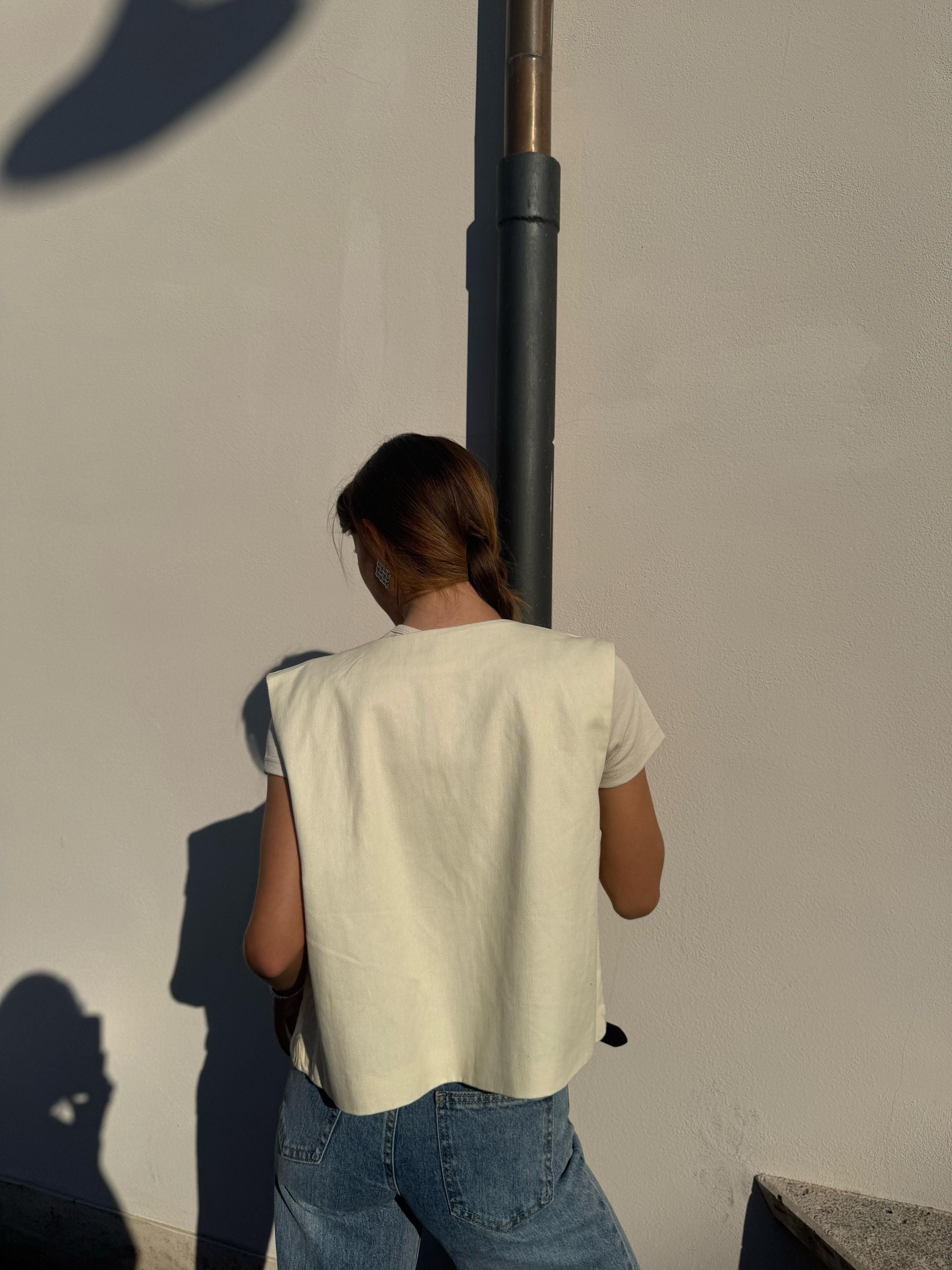 WM2489 GILET RICAMO