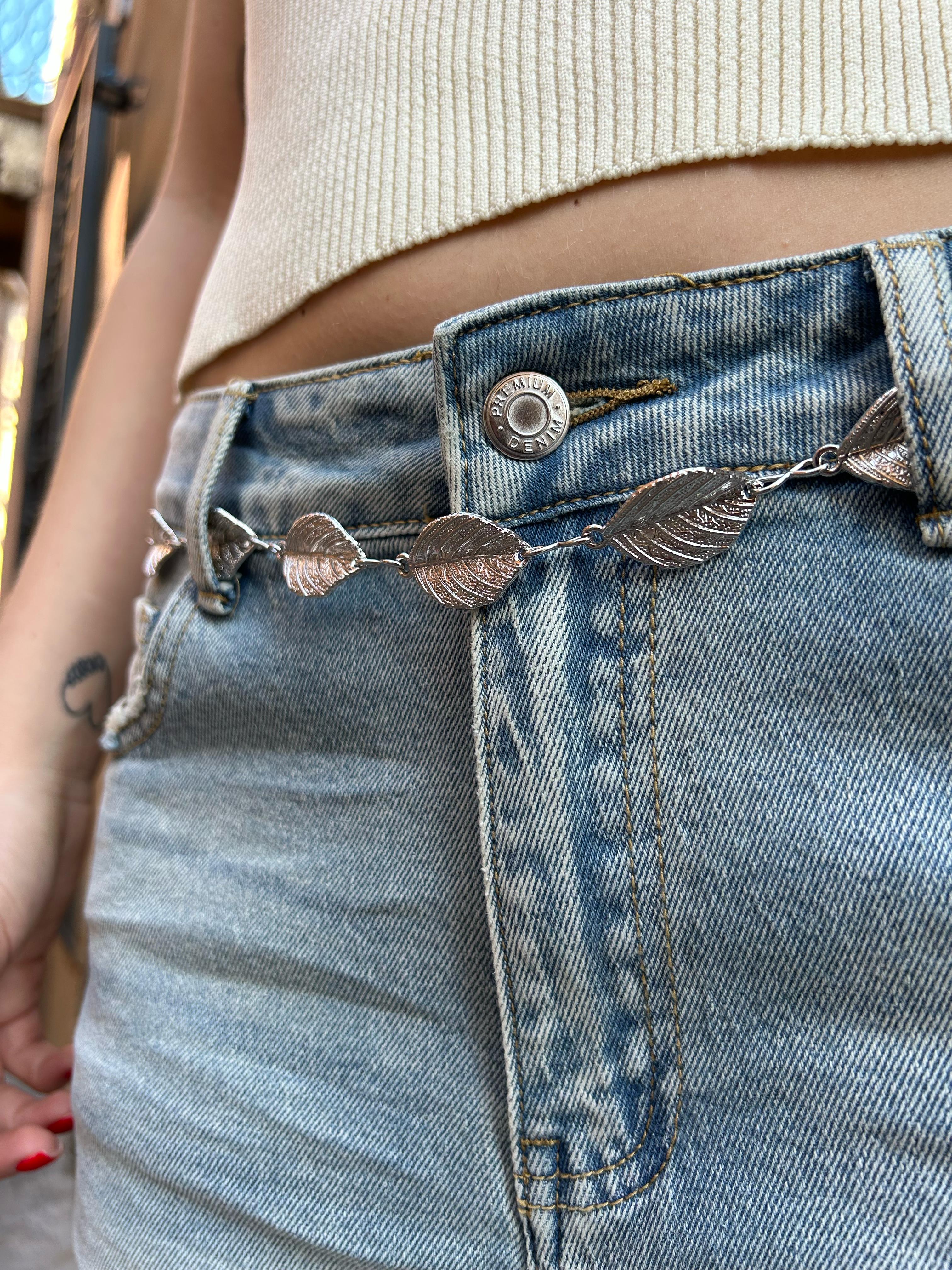 CT3823 CINTA IN METALLO FOGLIA