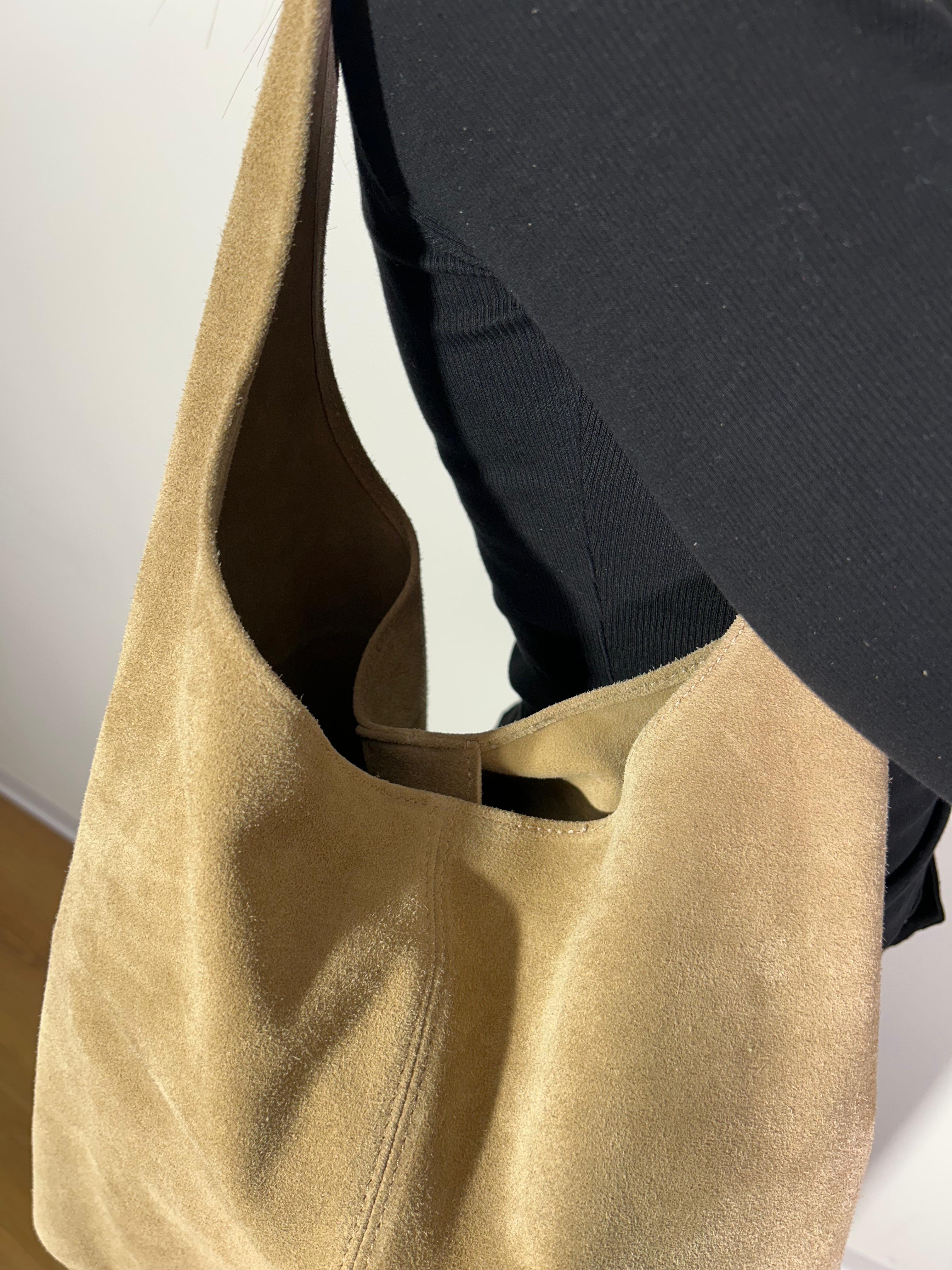 BORSA  PELLE SCAMOSCIATA  CLODIA 09587.